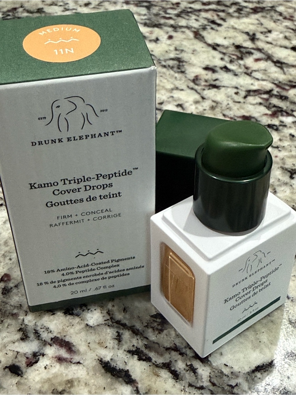 Drunk Elephant Triple Oeotide Cover Drops New! 11N